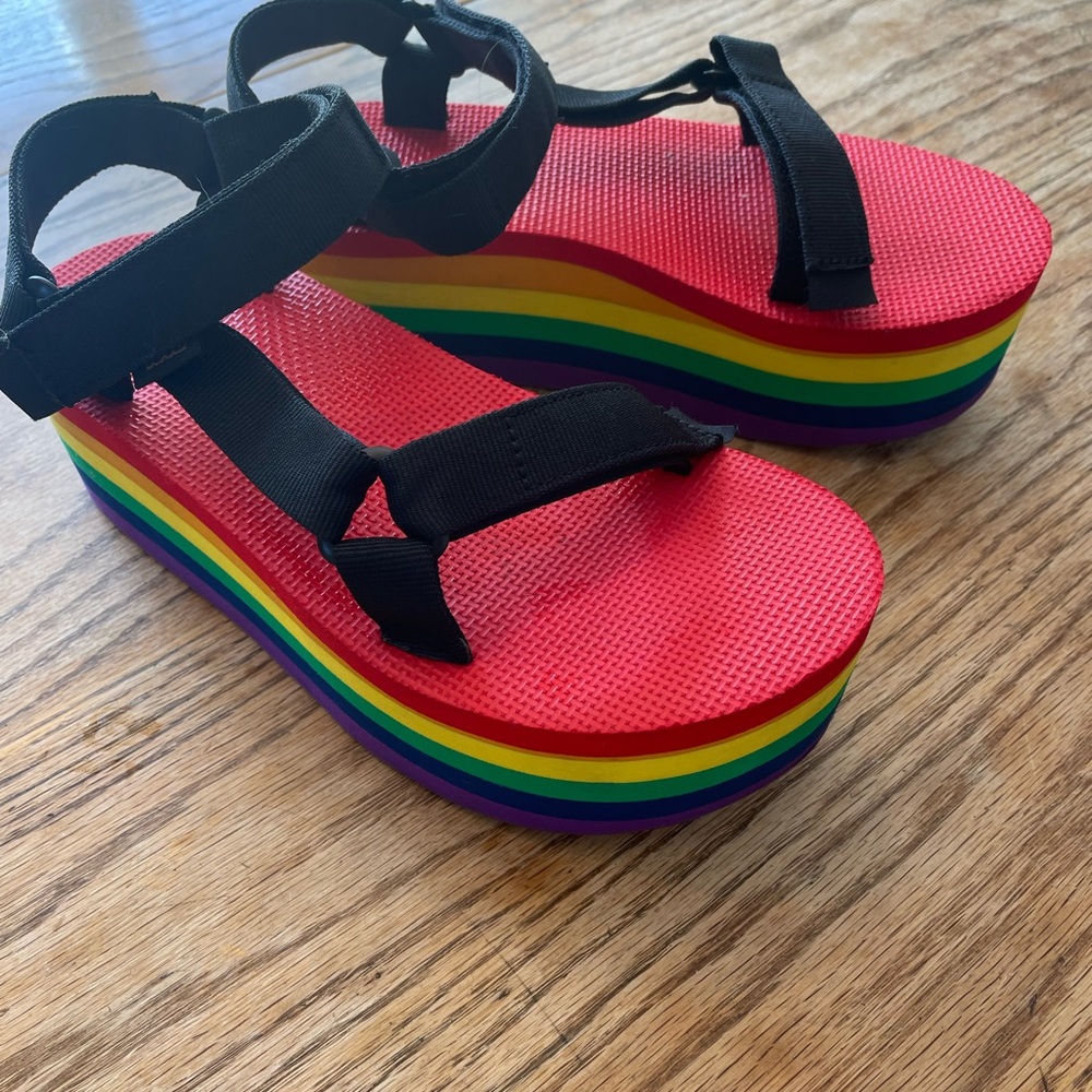 Teva Platform Rainbow Sandals